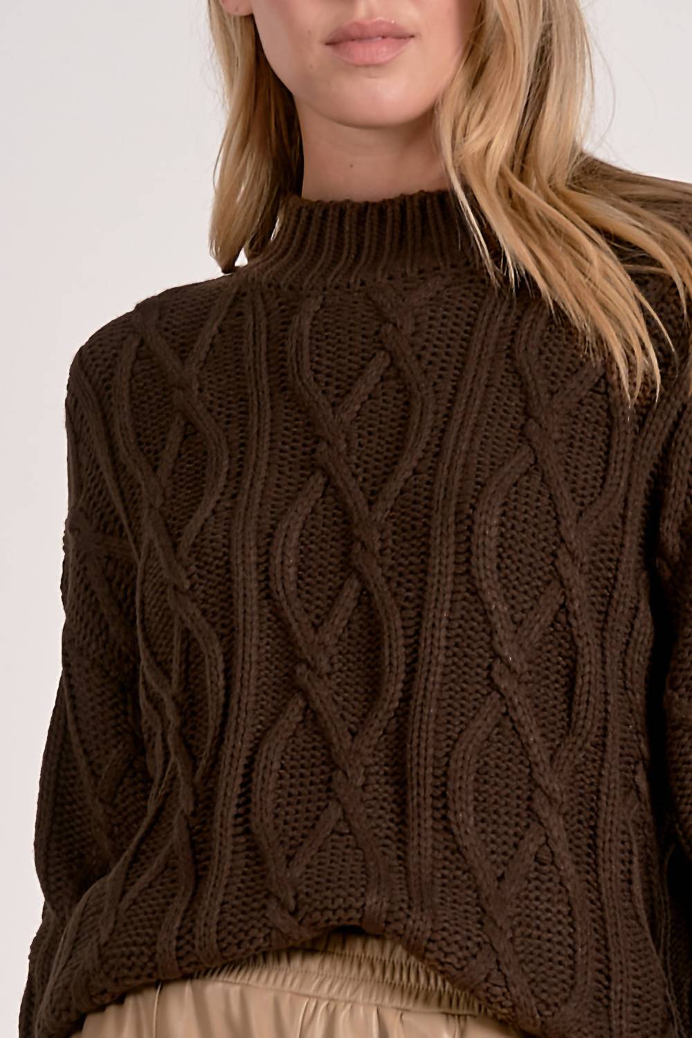Elan - Cocoa Knit Sweater