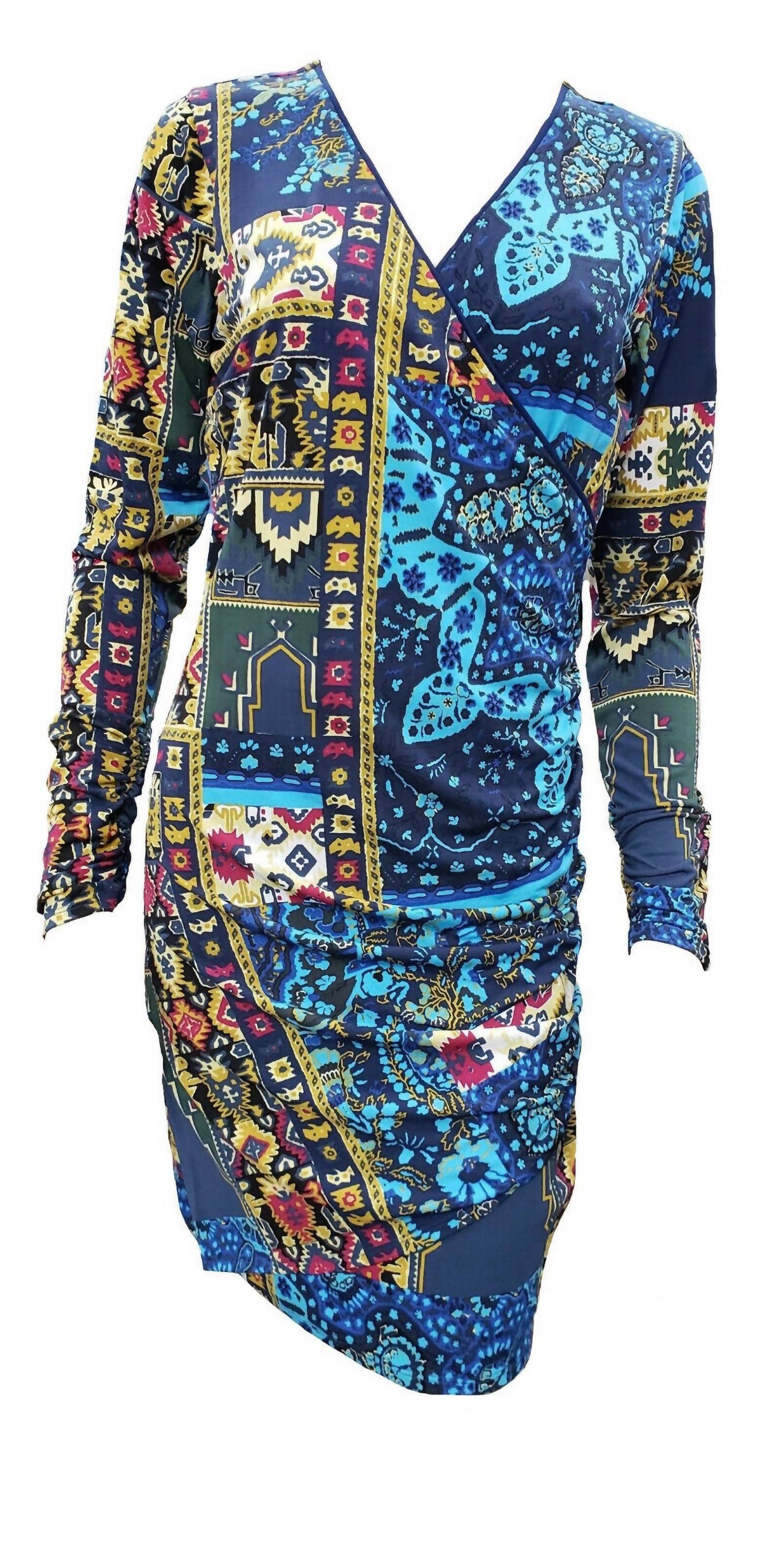 Hale Bob - Long Sleeve Wrap Dress