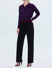 Pistola - Tate High Rise Bowed Straight Leg Jeans