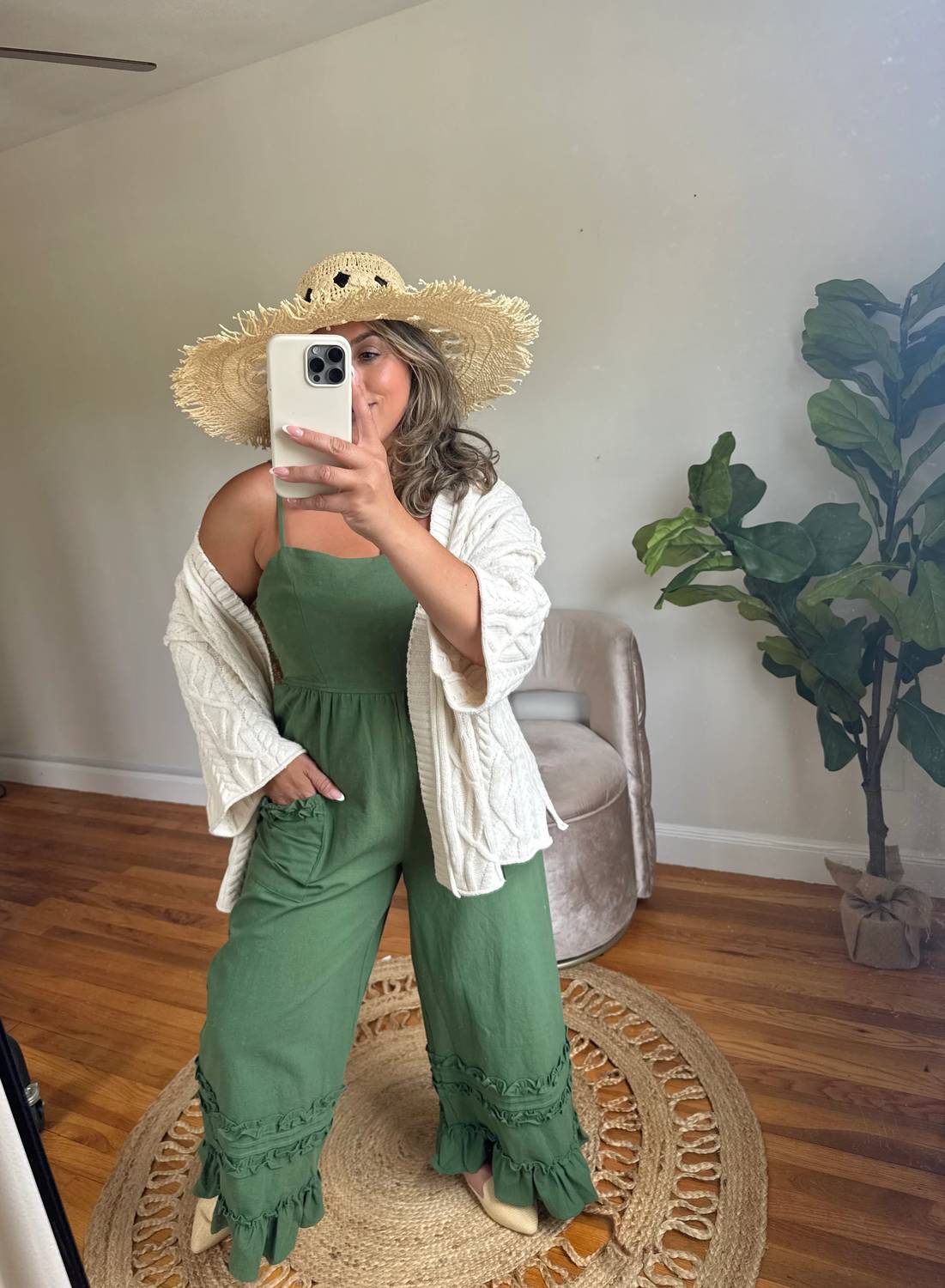 Mittoshop - Spring Forrest Wide Leg Overalls