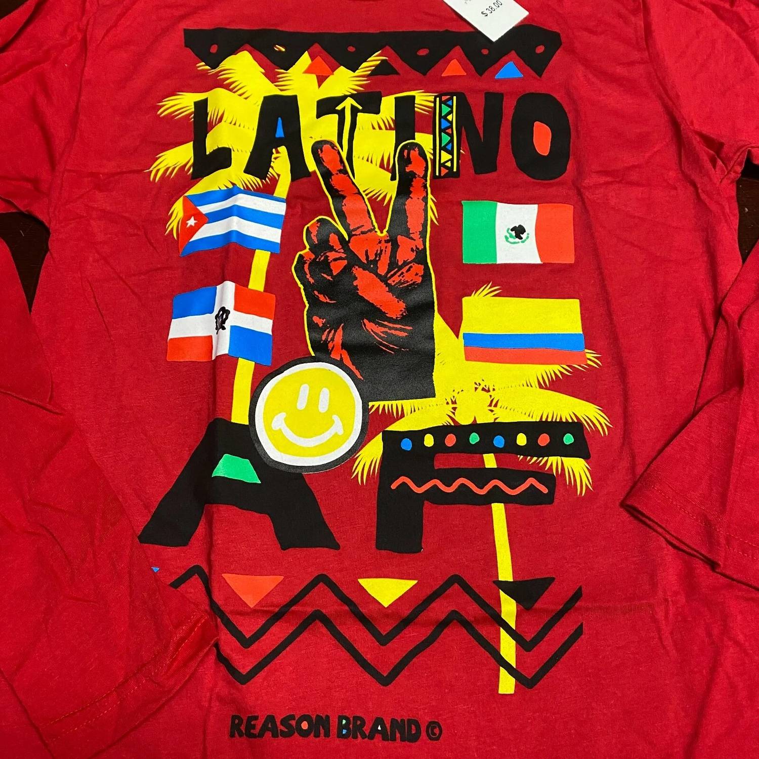 Reason - Men's Latino Af Graphic Tee Long Sleeve
