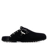 Xti Women's Suede Clogs in black - women's shoe - alternate view