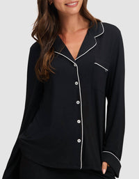 Cozy Earth - Long Sleeve Bamboo Stretch-knit Pajama Top