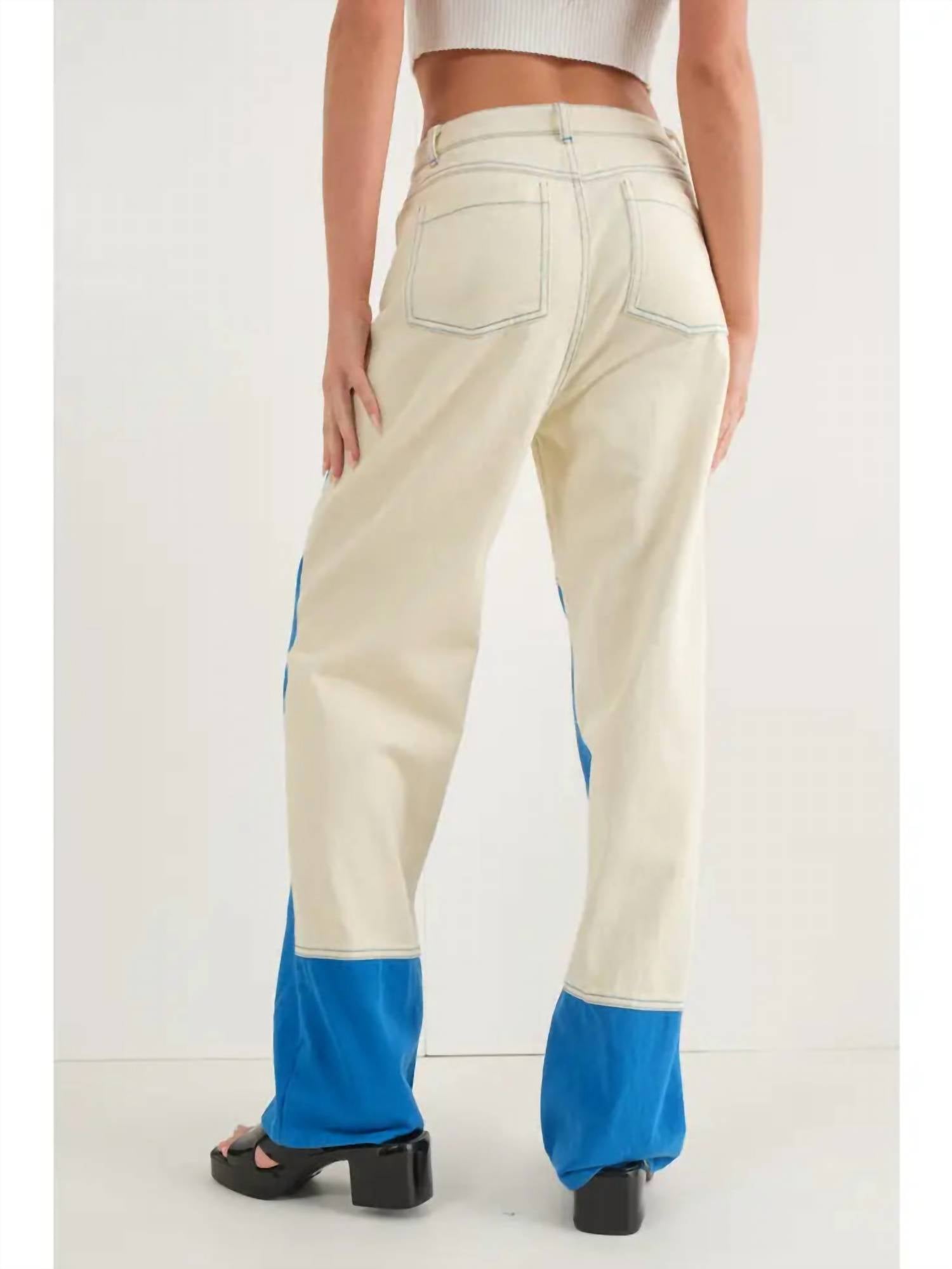 Pretty Garbage - Color Blocked Long Pants