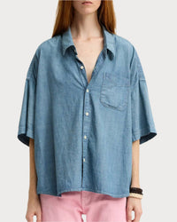 Denimist - Short Sleeve Button Down Shirt