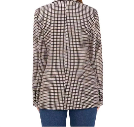 Vince Camuto - Plaid one button Blazer