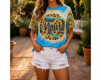 Aapparella - Sunflower Leopard Mama Bleached Tee