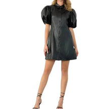 Thml - Romy Faux Leather Button Up Dress