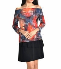 Fashque 3 tier ruffle skort in black - women's skirt - detail view