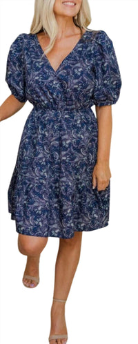 Lucy Paris - Raissa Paisley V-neck Dress