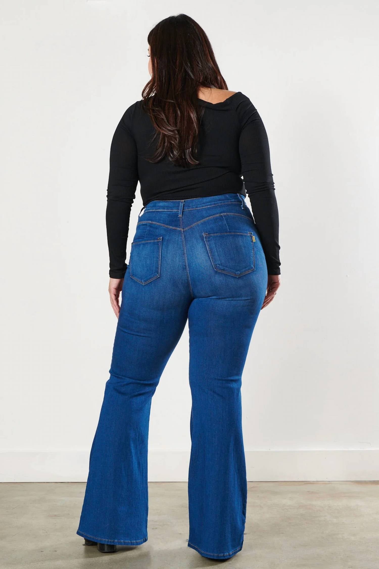 Vibrant Miu - Sweetheart Flare Jeans - PLUS