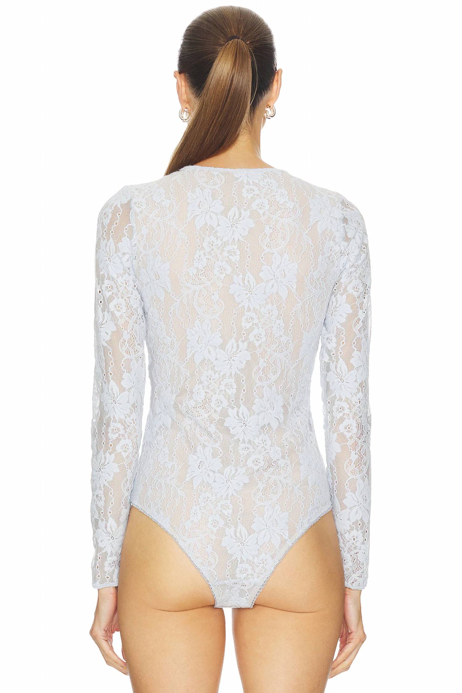 Zimmermann - Lonf Sleeve Lace Bodysuit