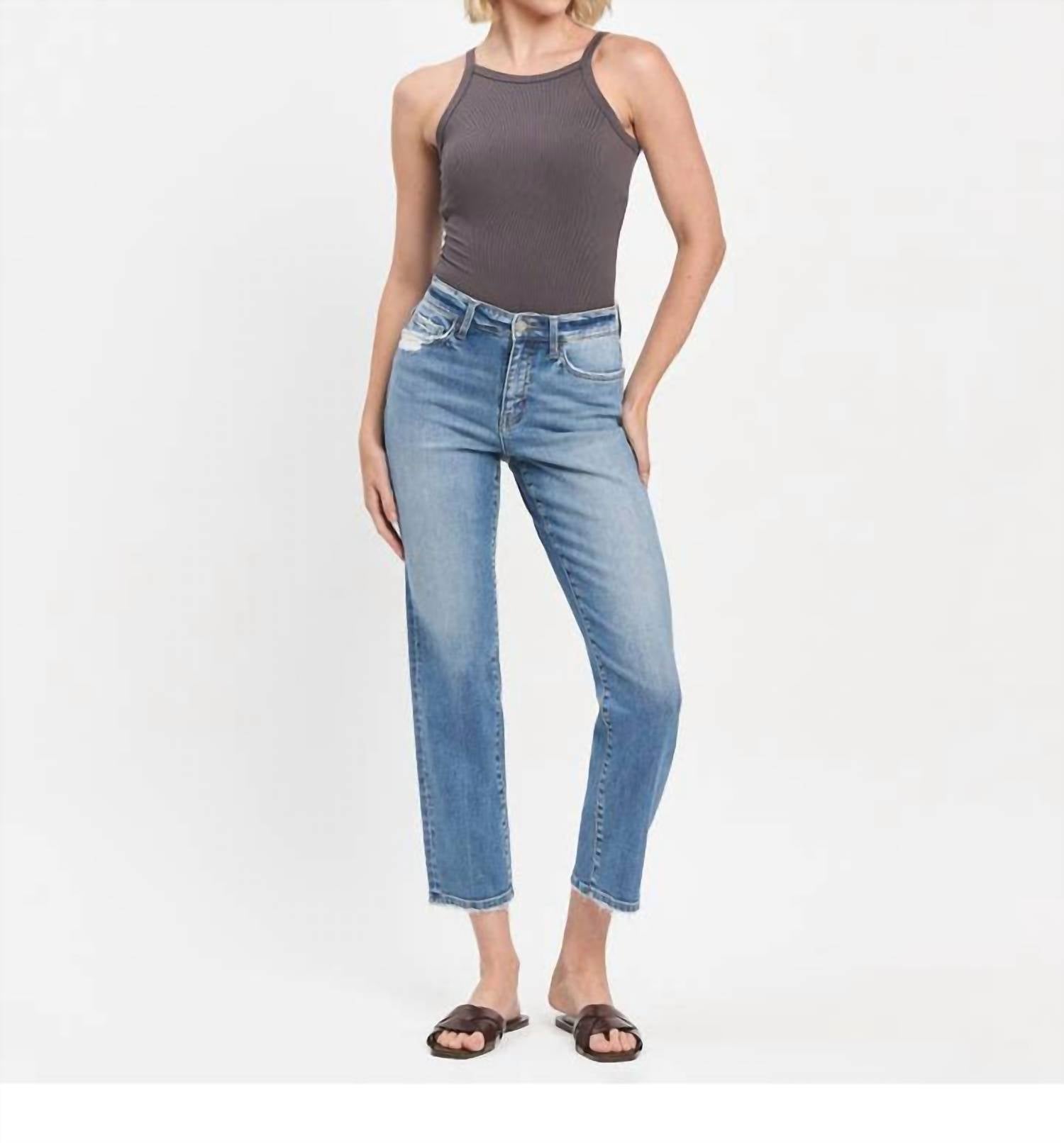 Vervet By Flying Monkey - High Rise Tapered Straight Jeans