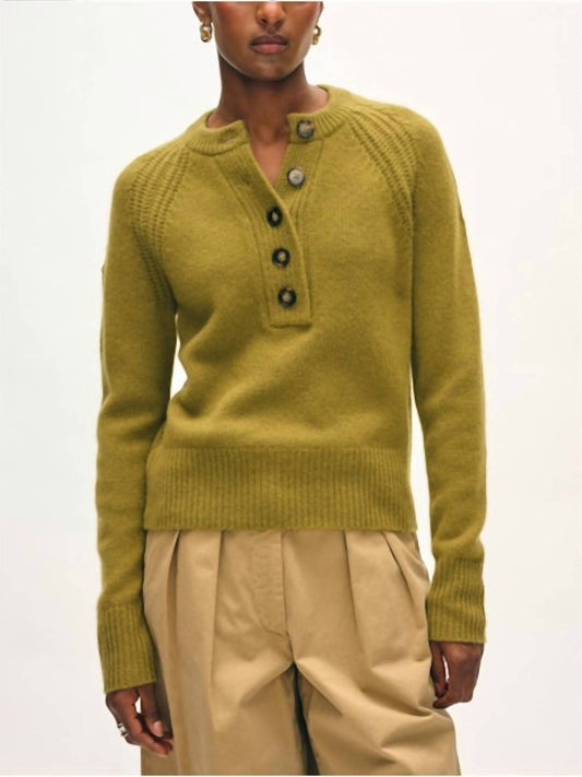 White + Warren - Cashmere Luxe Henley Sweater