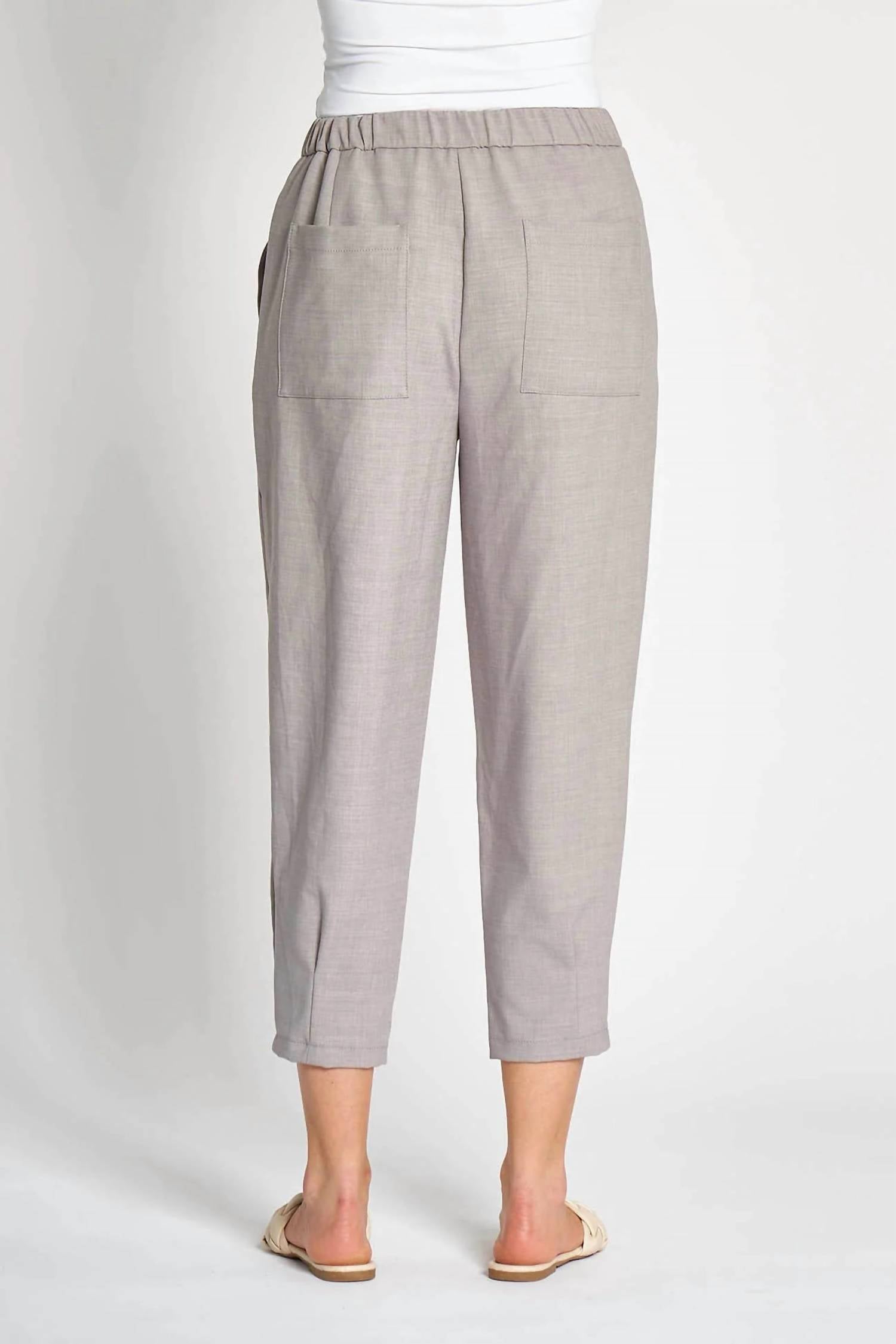 Zhrill Zhborda Ankle Length Pants in grey - women's pants - detail view