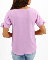 Grace And Lace - Women's Twist Sleeve Top