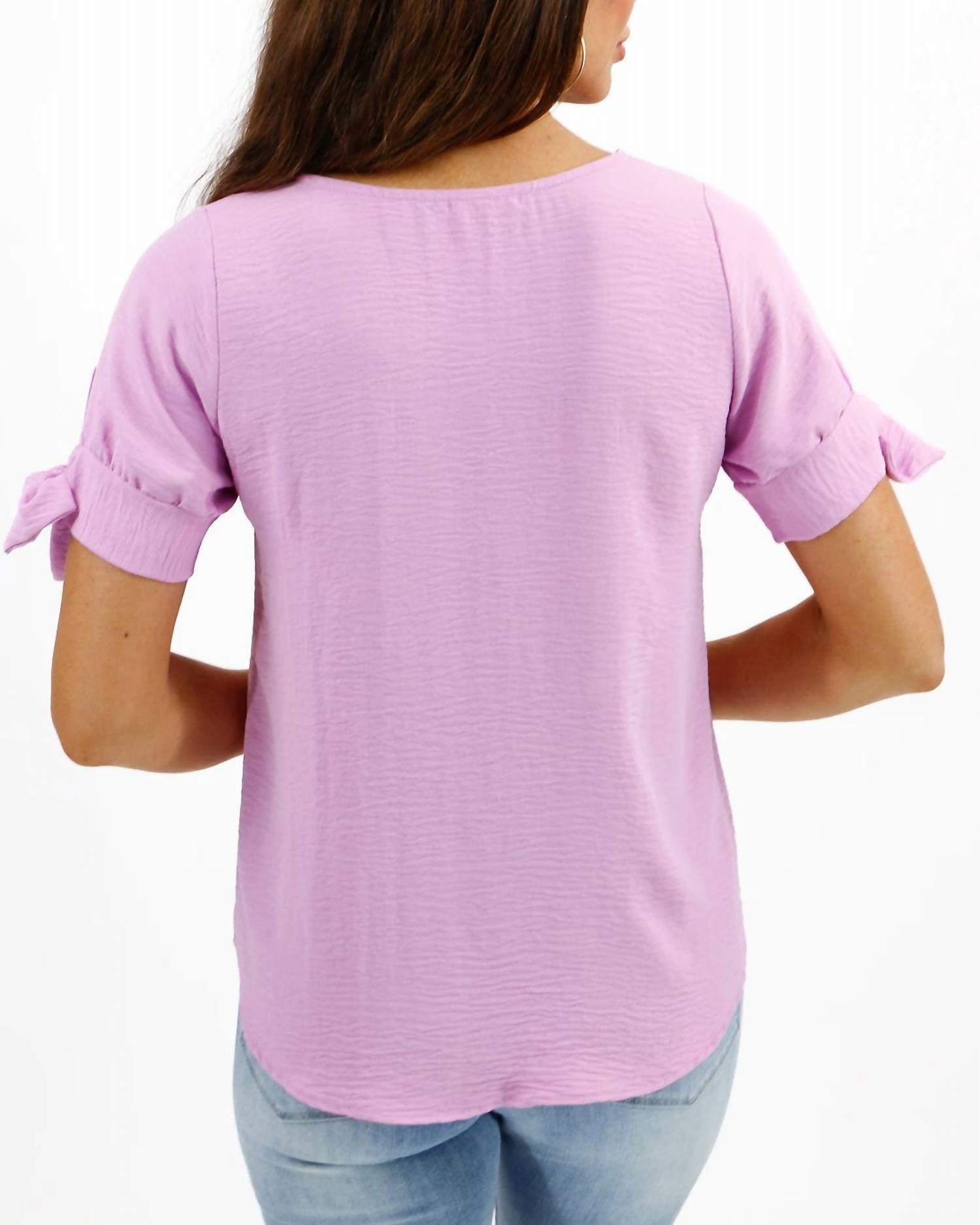 Grace And Lace - Women's Twist Sleeve Top