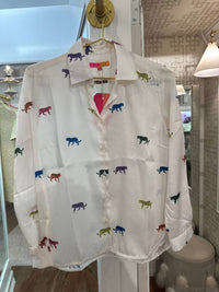 Vilagallo - Multicolored Leopards Blouse