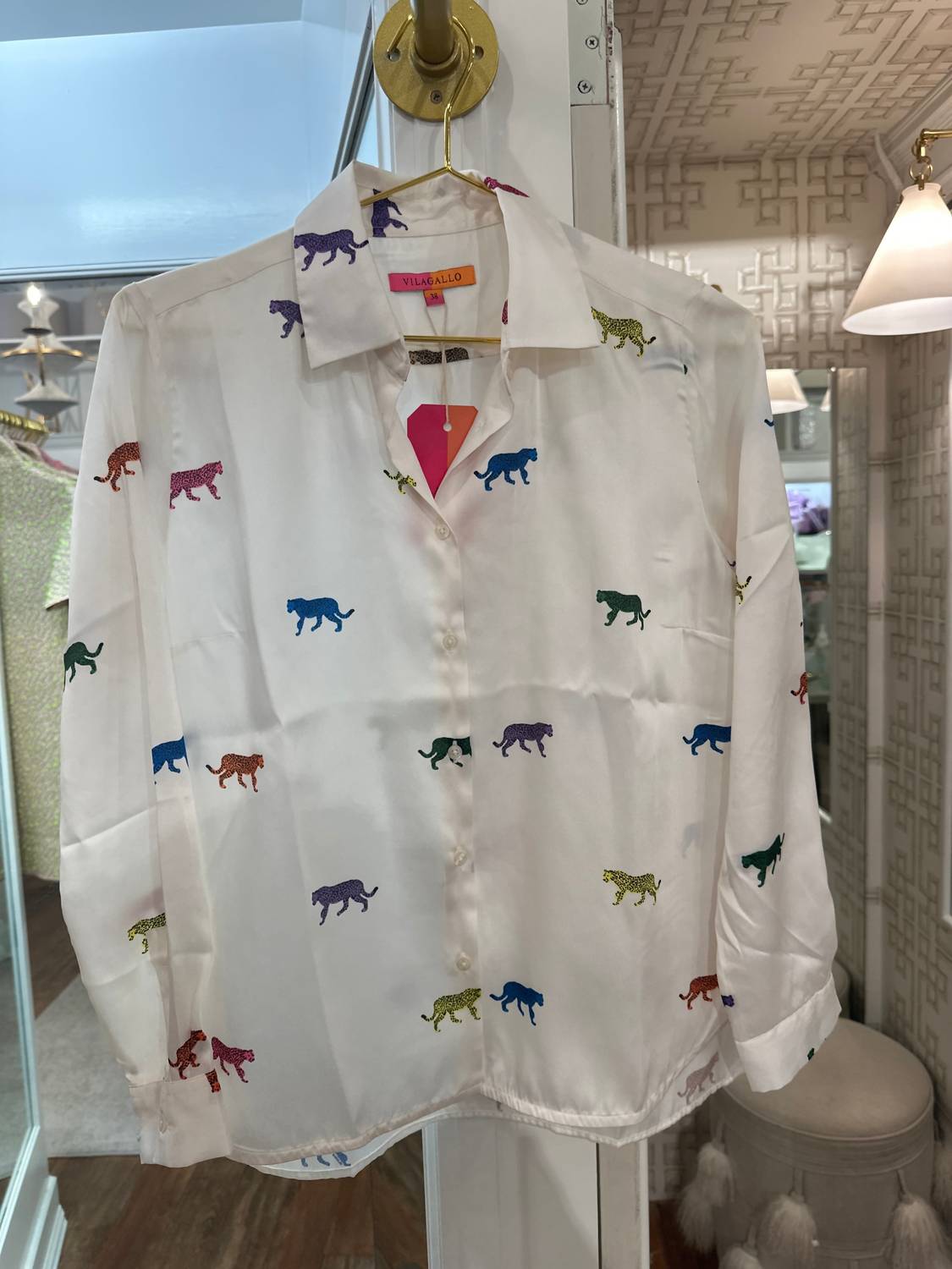 Vilagallo - Multicolored Leopards Blouse