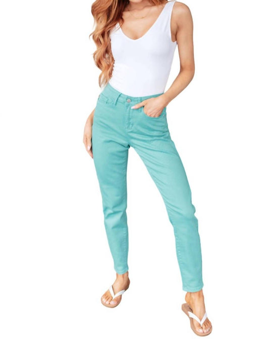 Judy Blue - High Rise Garment Dyed Slim Jeans