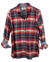 Flags & Anthem - Plaid Cuff Long Sleeve Top