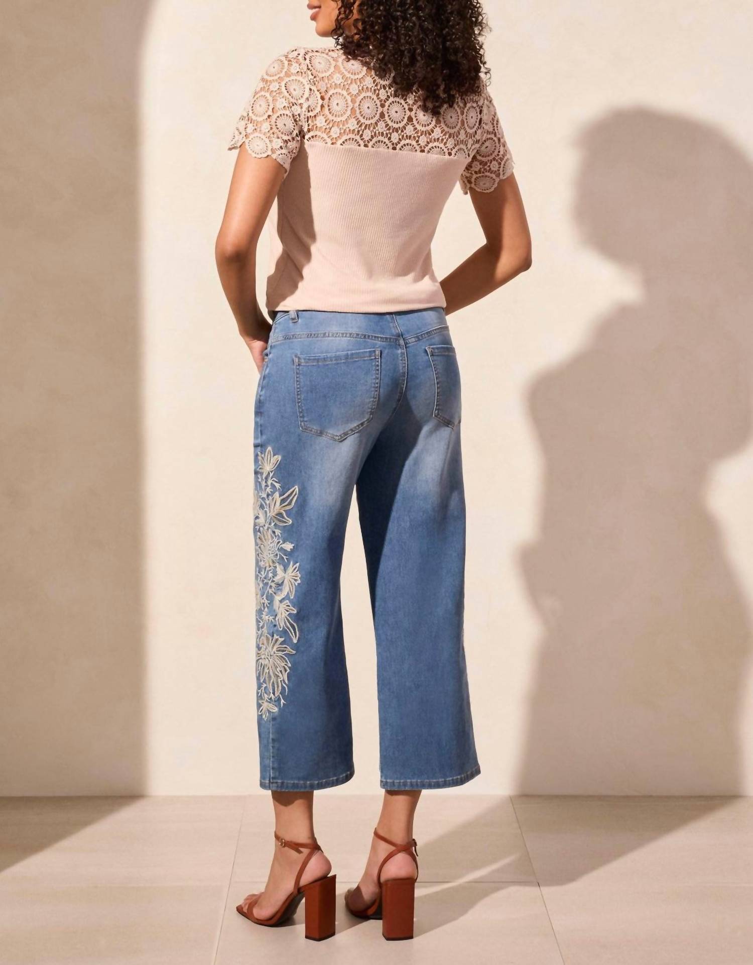 Tribal - Audrey Girlfriend Cropped Jeans
