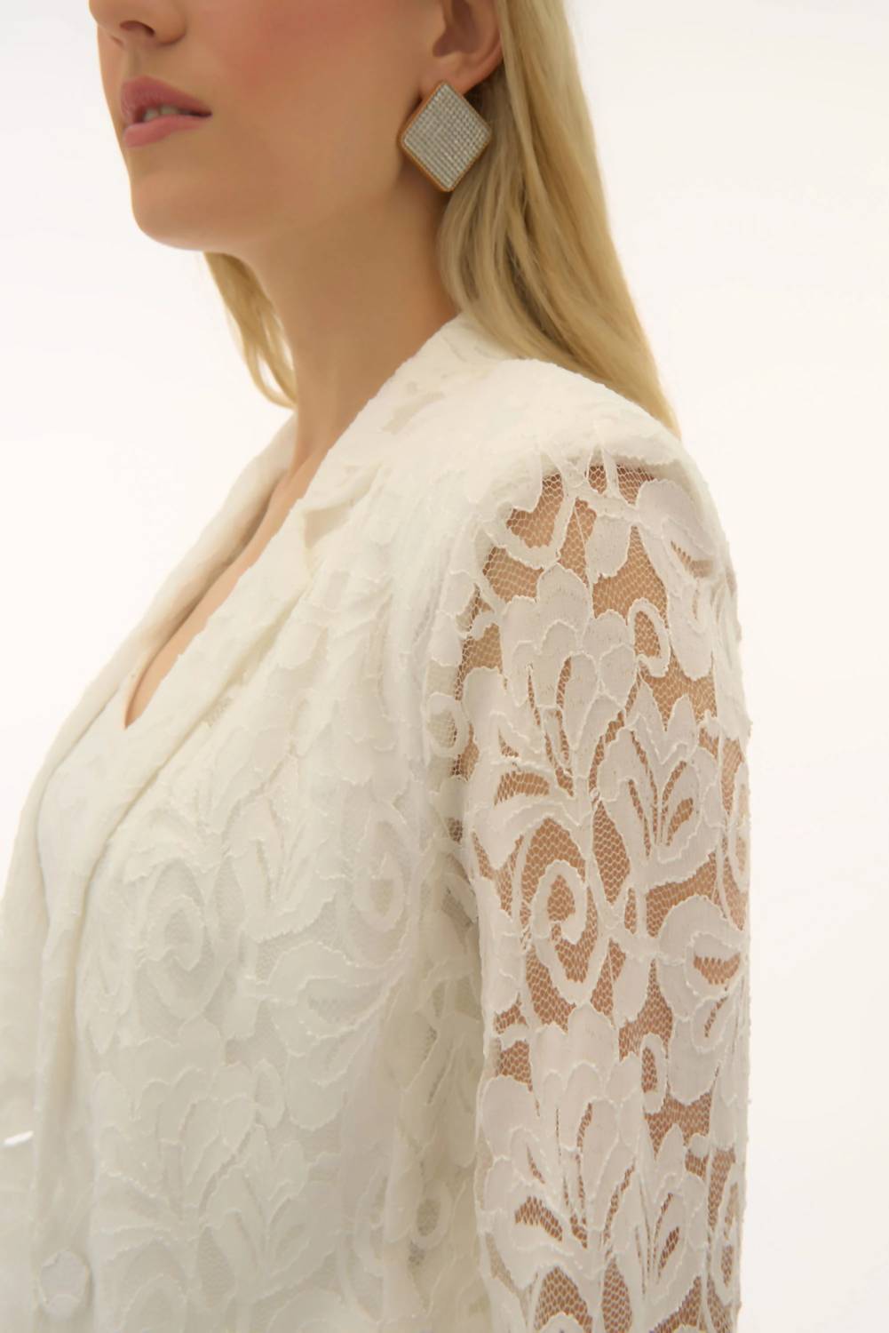 Joseph Ribkoff - Stretch Lace Fitted Blazer