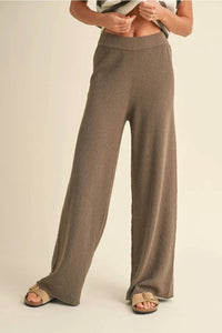 Miou Muse - Straight Leg Knitted Pants
