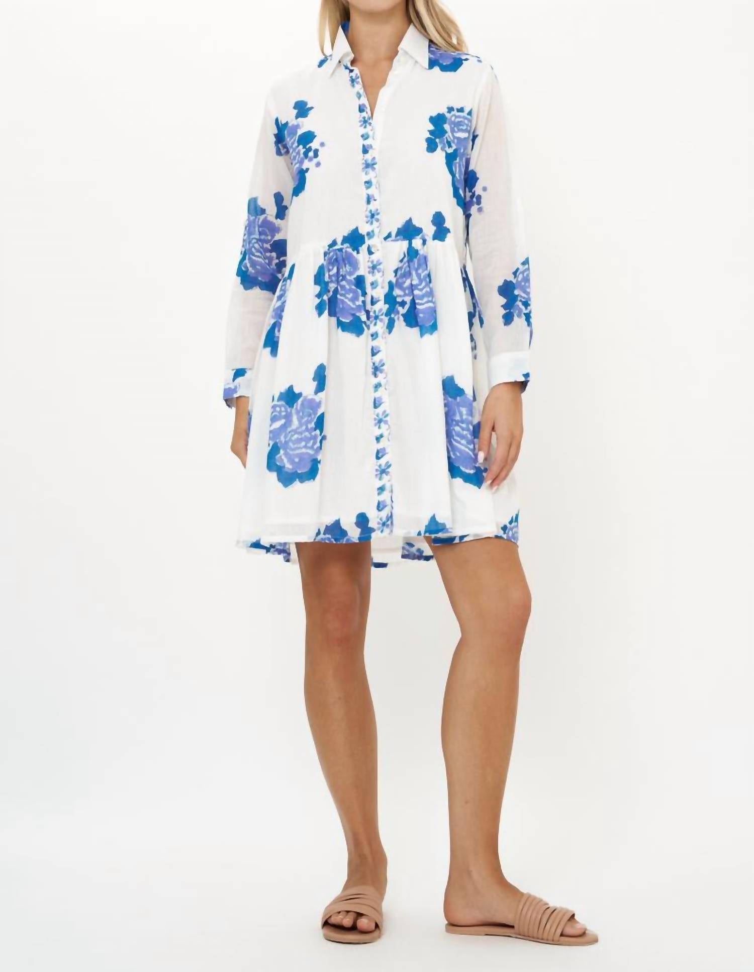Oliphant - Long Sleeve Shirt Dress Mini Dress