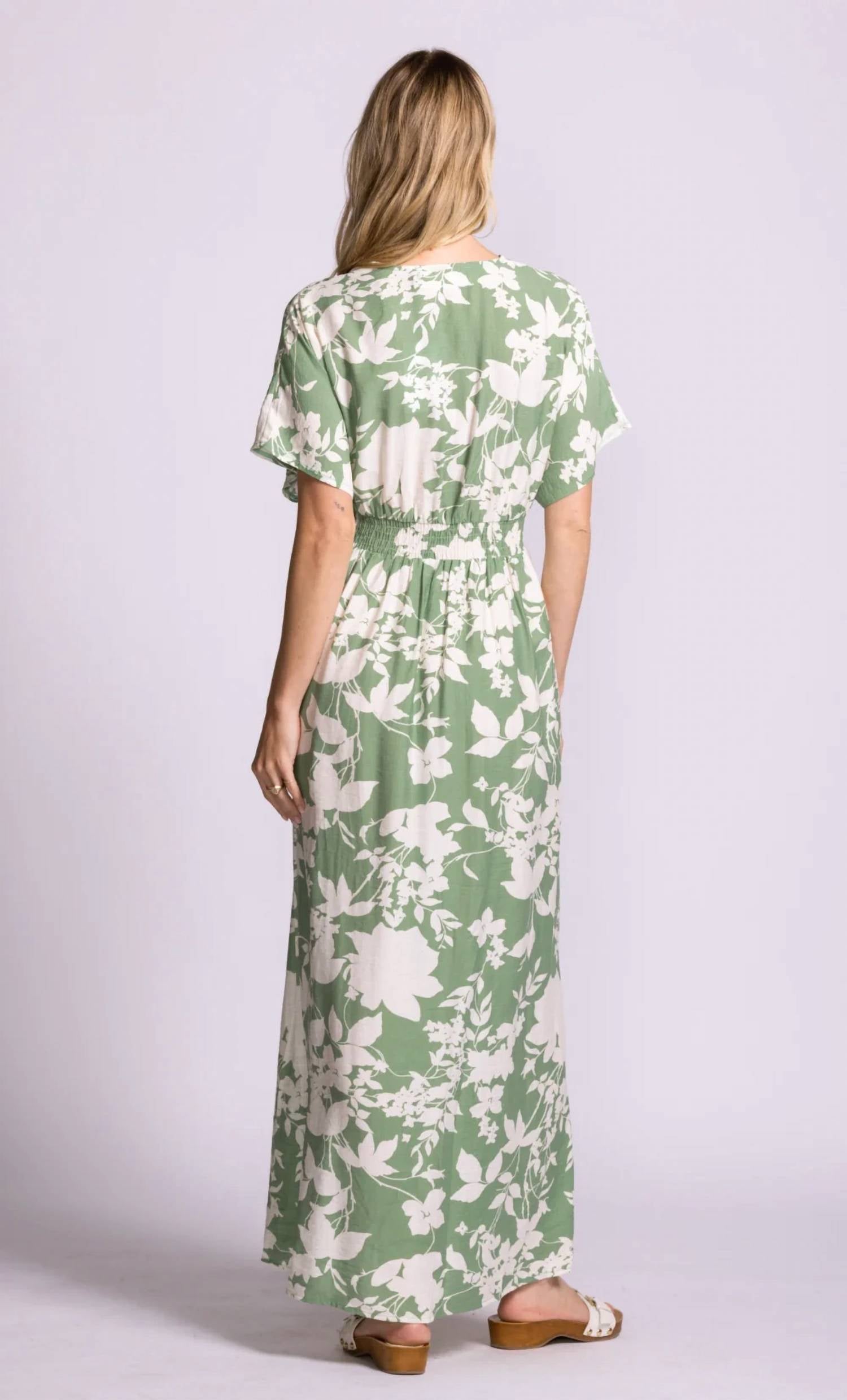 Pink Martini - Women's Palm Vine Maxi Dress