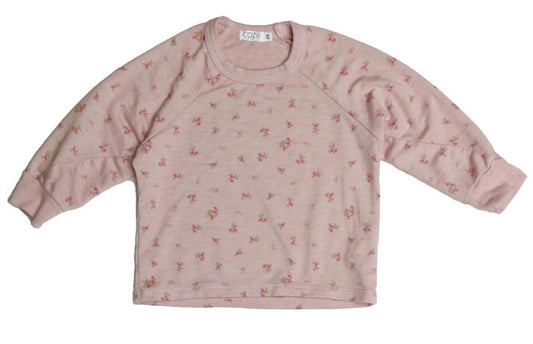 Cozii - Girl's Long Sleeves with 31 Petite Floral Pullover Crew