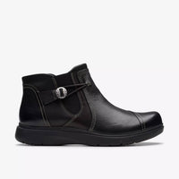 Clarks Women's Certina Joy Boots in black leather - women's shoe - alternate view