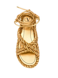 Valentino - Women's Rope Leather Sandals