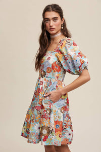 Listicle - Floral Print Mini Dress