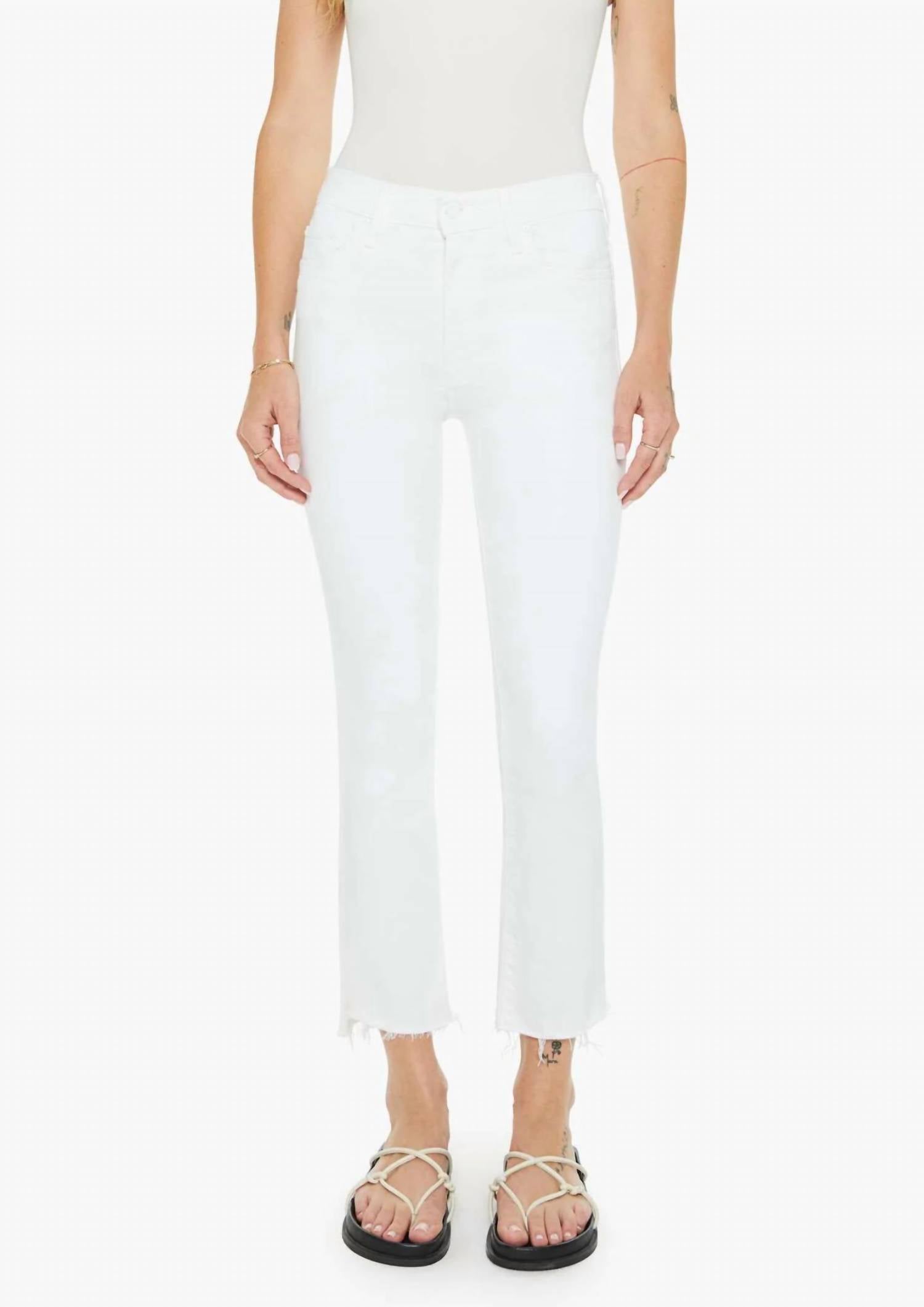 Mother - The Insider Crop Step Fray Jeans