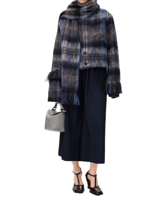 Loewe - Check Jacket With Detachable Scarf