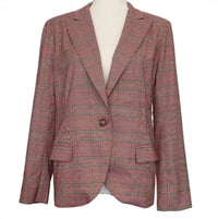 Bb Dakota - Just Checking In Rouge Plaid Blazer