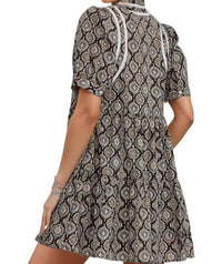 Entro - Katrina High Neck Babydoll Dress