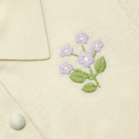 Self-Portrait - Flower Embroidered Knit Cardigan