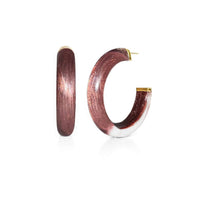 Gold & Honey - Women's Medium Illusion Hoop Earrings
