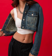 Signature8 - Button-down Crop Jacket