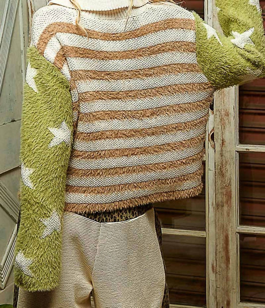 Pol - Women's Mohair Flag Sweater Jacket