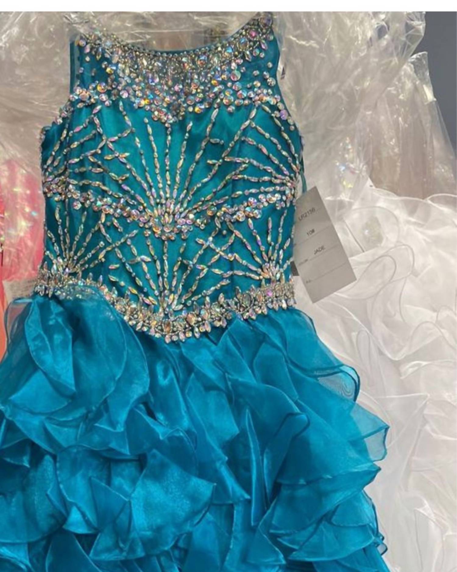 Little Rosie - Girl's Glitz Long Pageant Dress