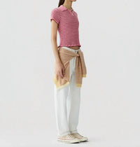 Guest In Residence - Smocked Shrunken Polo