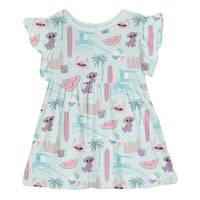 Kickee - Girls' Short Sleeve Lola Swing Dress
