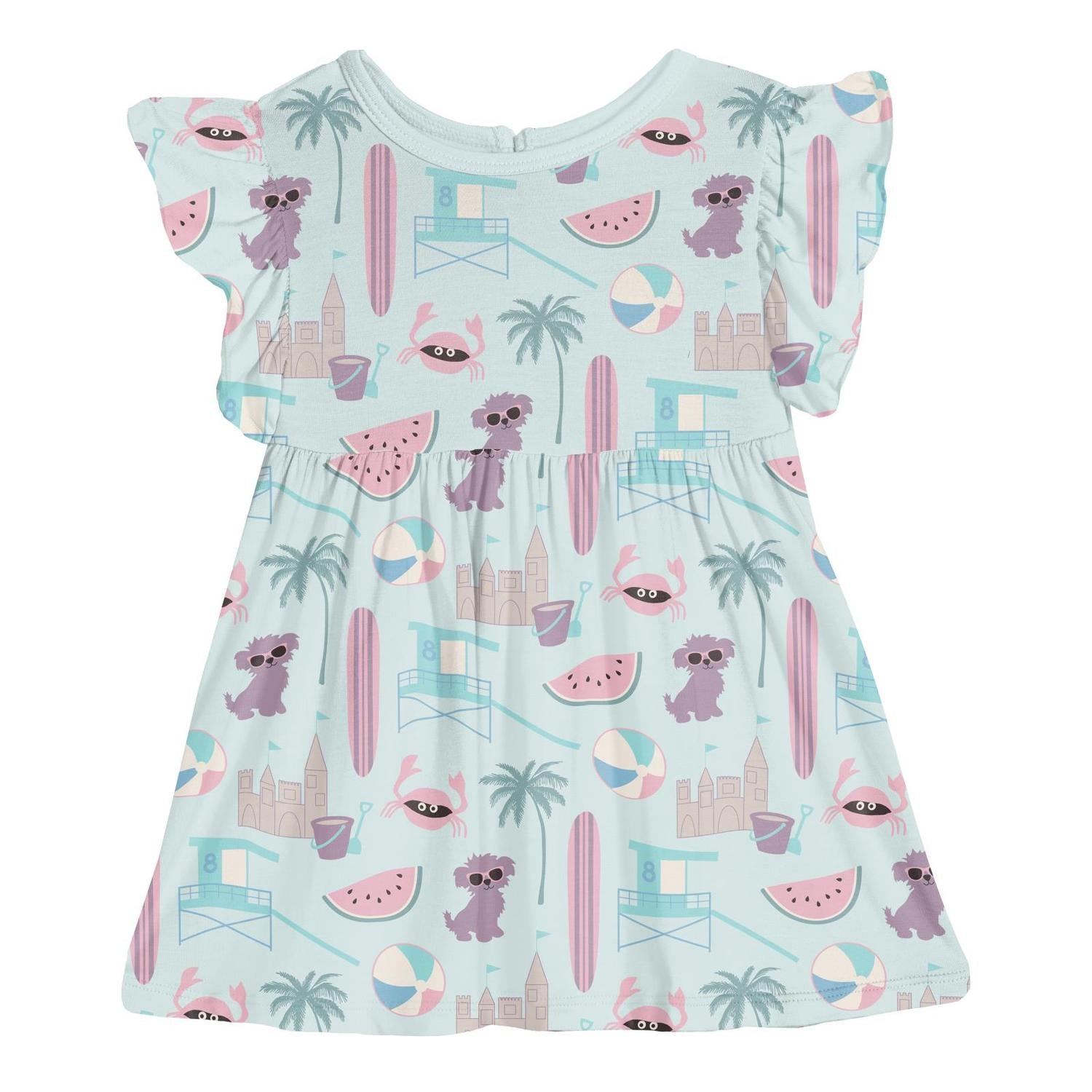 Kickee - Girls' Short Sleeve Lola Swing Dress
