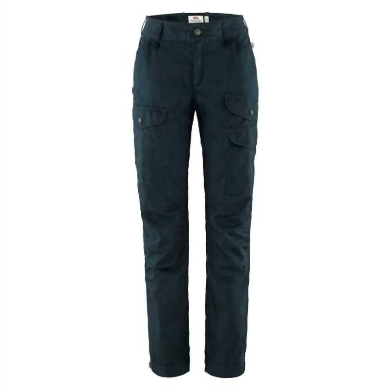 Fjallraven Women's Vidda Pro Ventilated Trekking Trousers in dark navy - women's pants