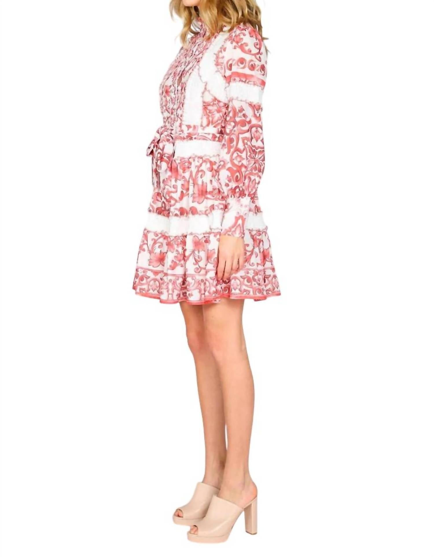 Beulahstyle - Anabella Smocking Detail Mini Dress