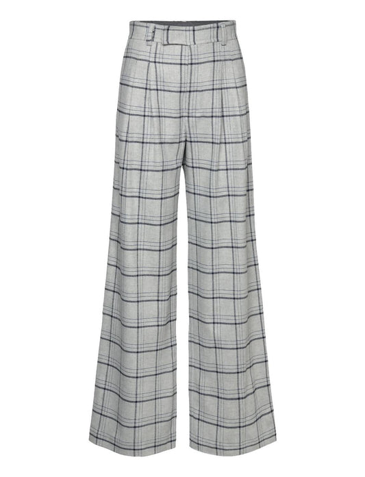 Stella Nova - WOMEN'S KADDY CHECKED WOOL MIX PANTS