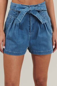 Sugarlips - Zoey Sky Pleated Denim Short